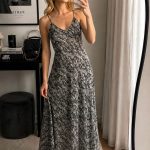 Rochie A line din voal printat