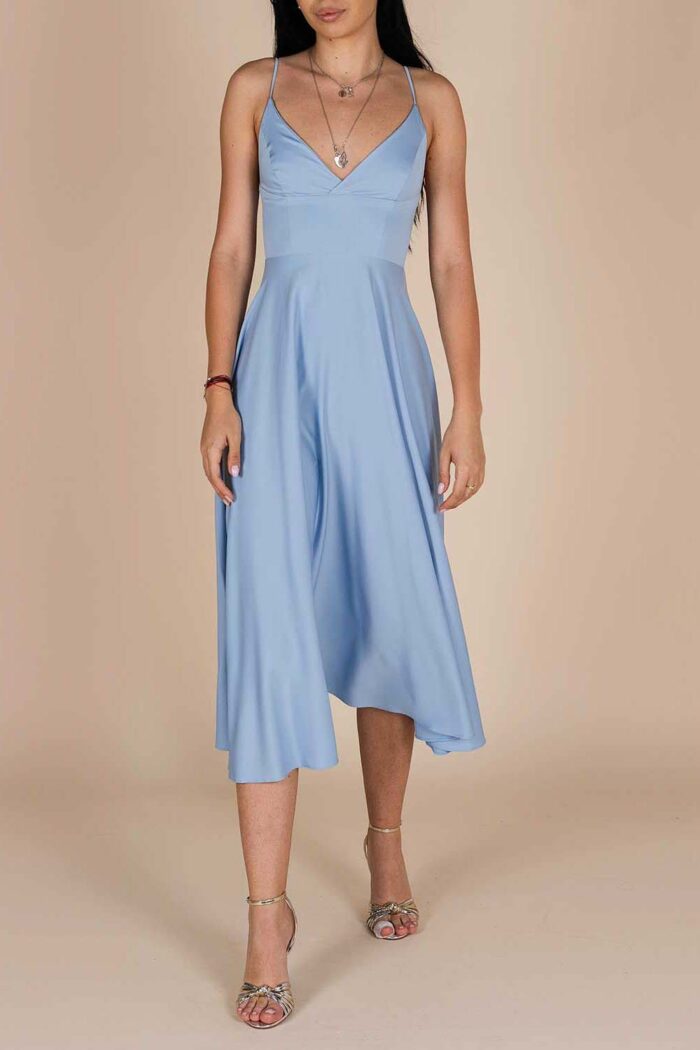 Rochie midi Lurisia Light Grey Blue - imagine 5