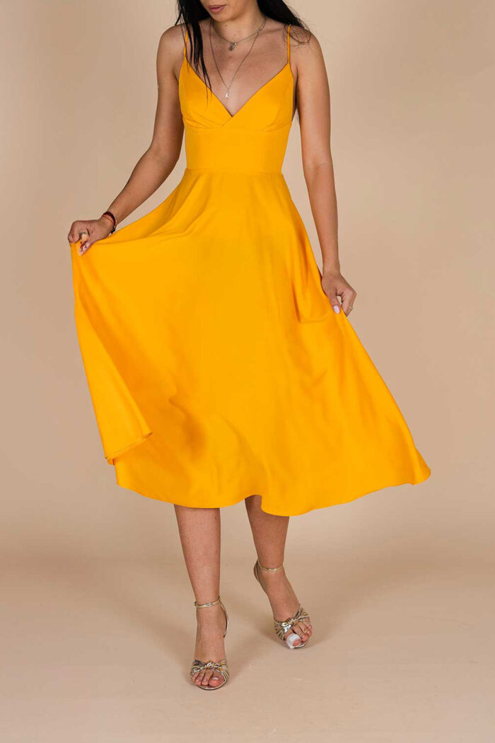 Rochie midi Lurisia Orange - imagine 3