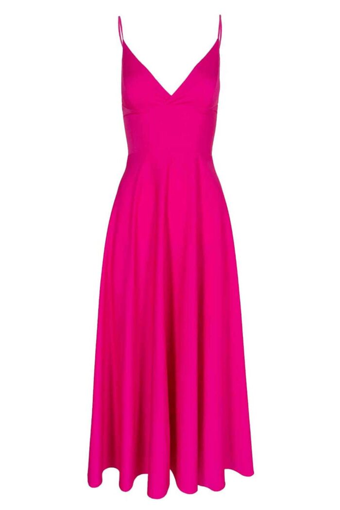Rochie midi Lurisia Dark Hot Pink - imagine 4