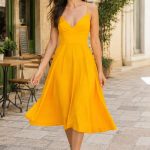 Rochie midi Lurisia Orange