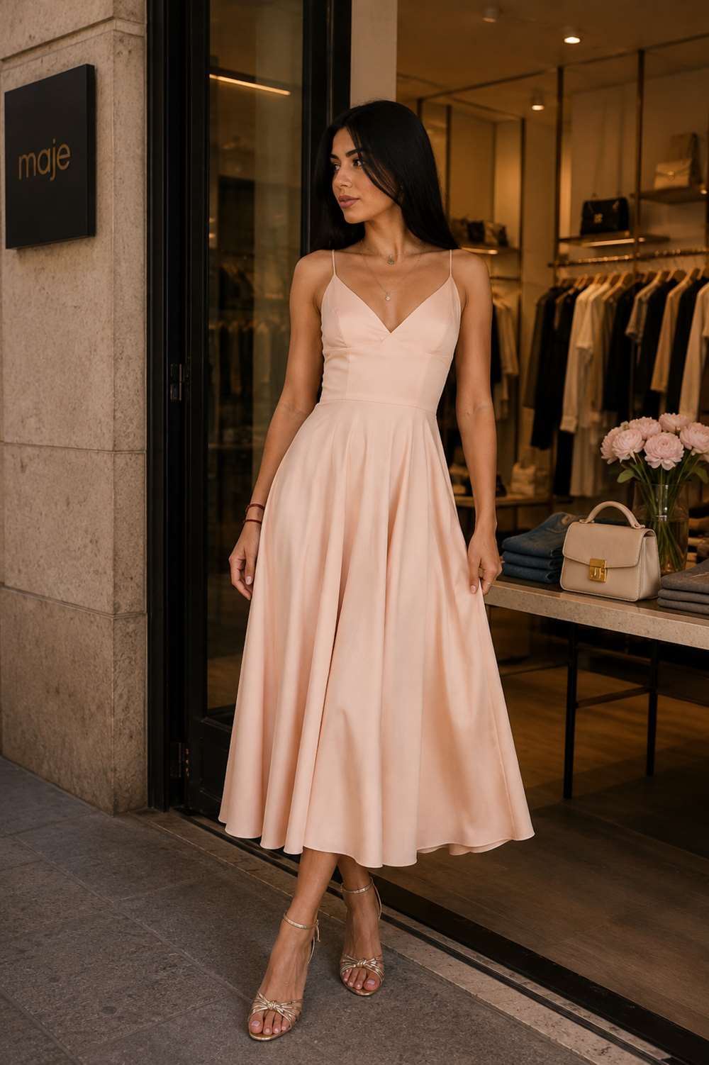 rosse3 (26) Rochie midi Lurisia Mandys Pink - imagine 1