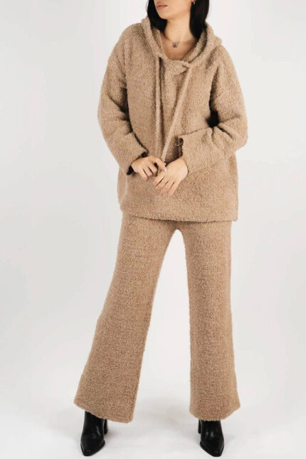 Set hanorac și pantaloni Cappuccino