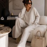 Compleu casual Grey din modal cu/fara funda detasabila