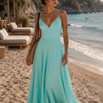 Rochie lunga Laurelie Mint