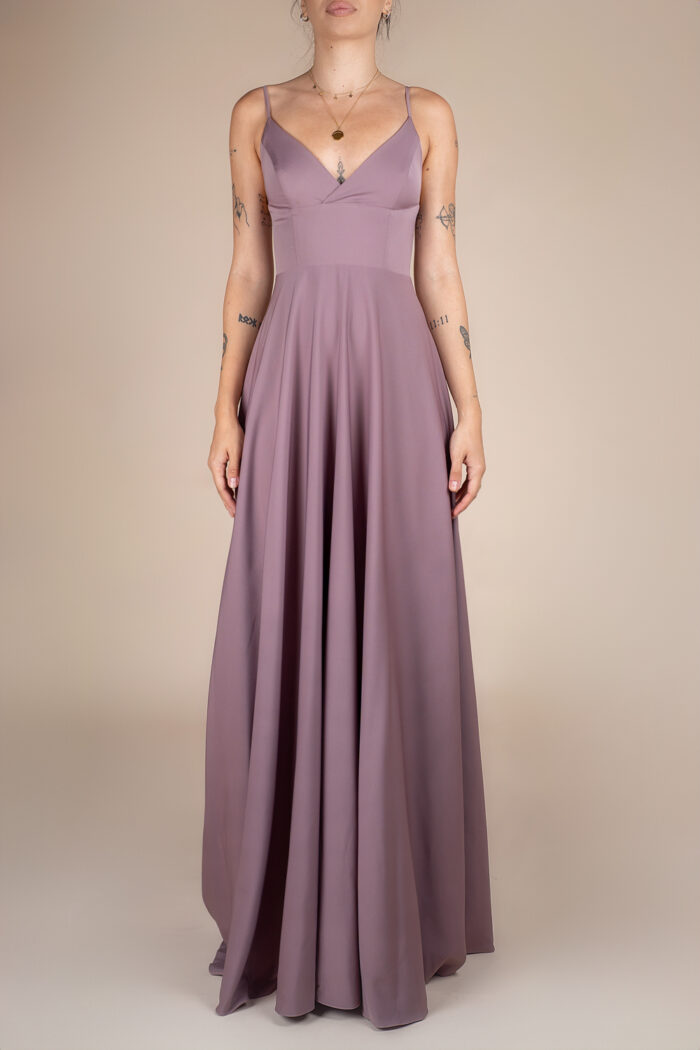 Rochie lunga Laurelie Raspberry Glace - imagine 3