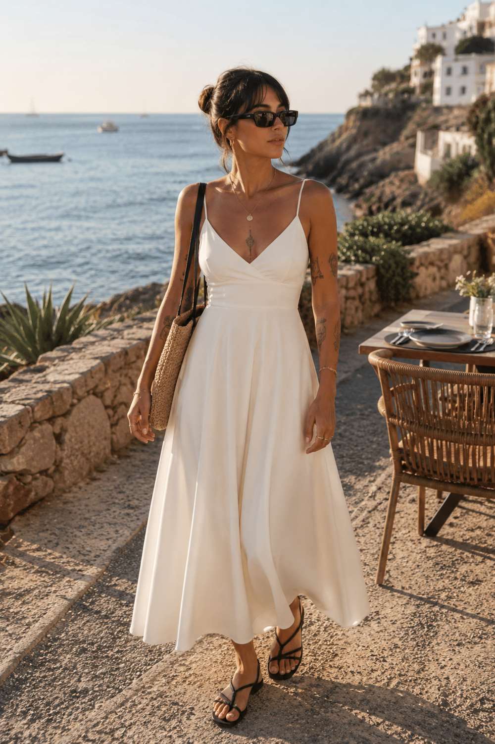 rosse3 (5) Rochie midi Lurisia White - imagine 1