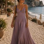 Rochie lunga Laurelie Raspberry Glace