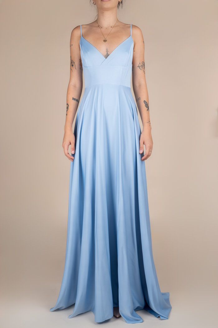 Rochie lunga Laurelie Blue - imagine 3