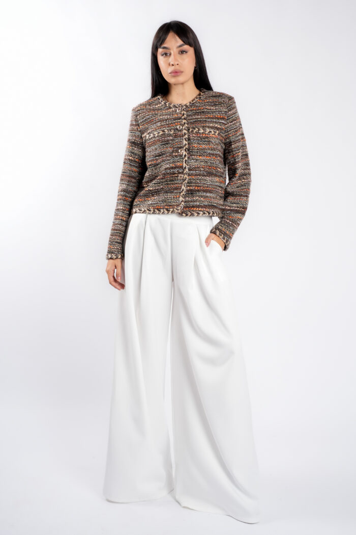 Jacheta texturata multicolor cu nasturi - imagine 4
