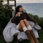 Pulover texturat oversized Brown