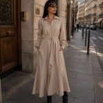 Rochie camasa cu cordon si fusta ampla