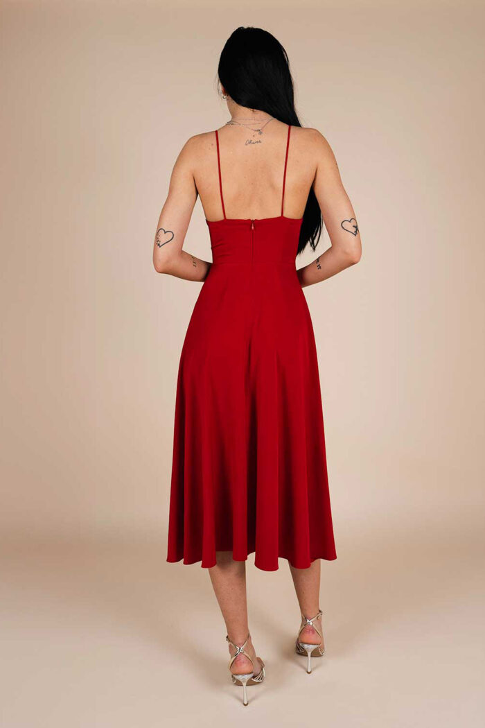 Rochie midi Lurisia Red Wine - imagine 2