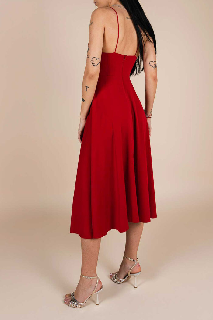 Rochie midi Lurisia Red Wine - imagine 3