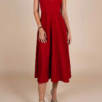 Rochie midi Lurisia Red Wine