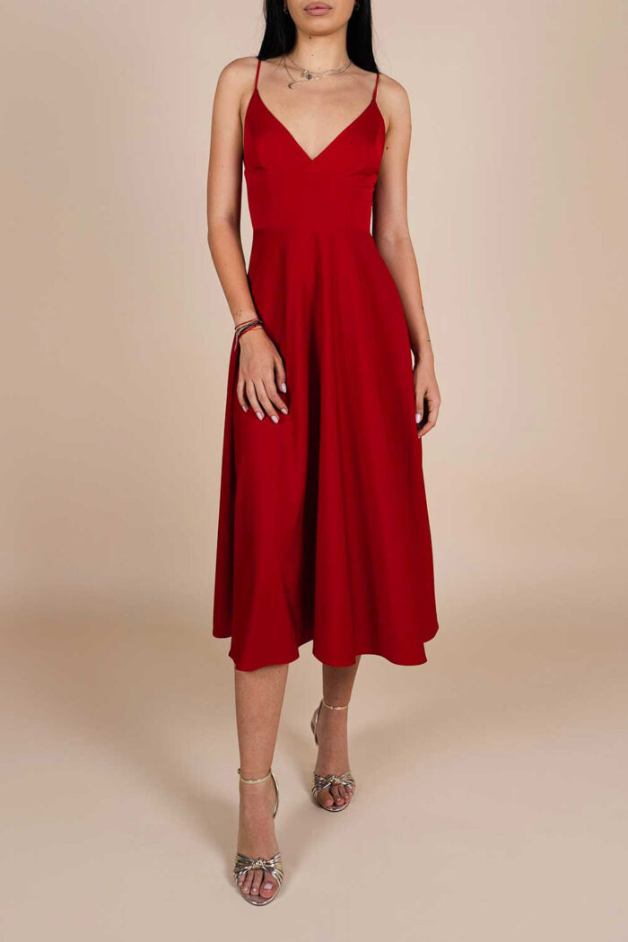 Rochie midi Lurisia Red Wine - imagine 4