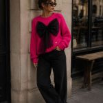 Pulover fuchsia moale si calduros cu funda detasabila